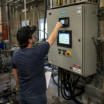Water utility operator managing an industrial PLC control system following CISA warnings about cyberattacks on water infrastructure